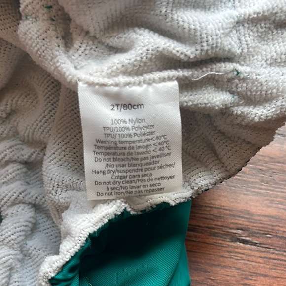 Kids Reusable Swim Diapers - Blue and Green - Picture 2 of 2